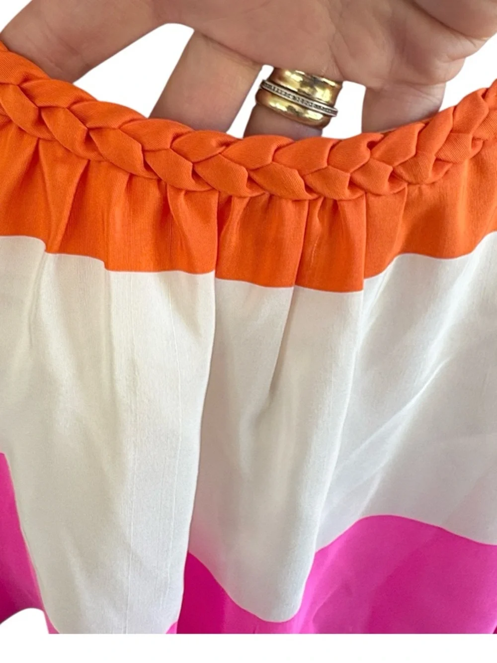 EUC Kate Spade Silk Betty Striped Dress Size Medium Retail $355.00